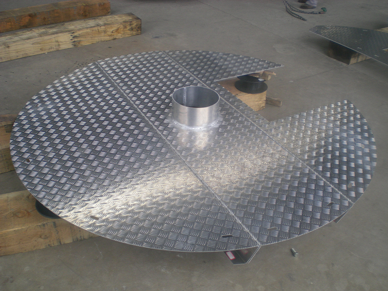 Plate-forme de travail de maintenance en acier en aluminium pour les éoliennes