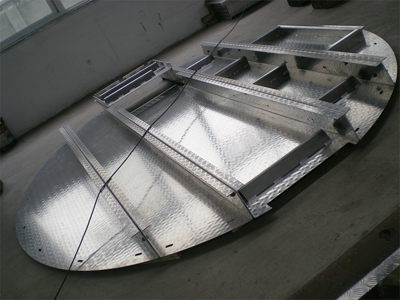 Plate-forme de travail de maintenance en acier en aluminium pour les éoliennes