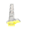 Plate-forme externe en aluminium en acier pour éolienne offshore