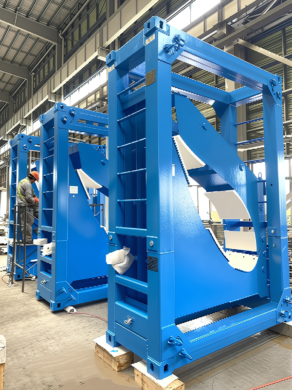 Peinture de pulvérisation industrielle pour les grands composants de structure en acier