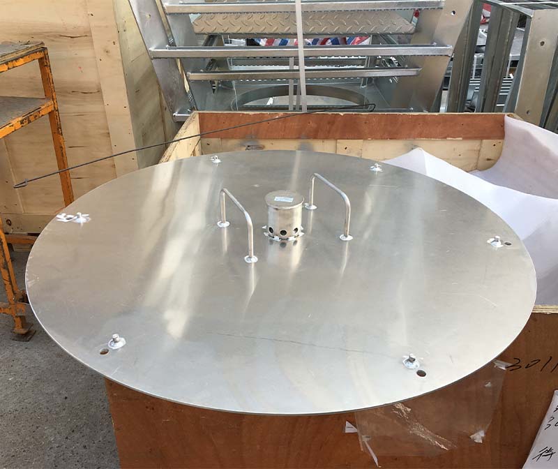 Plaque circulaire Couverture galvanisée pour les composants de l'équipement industriel