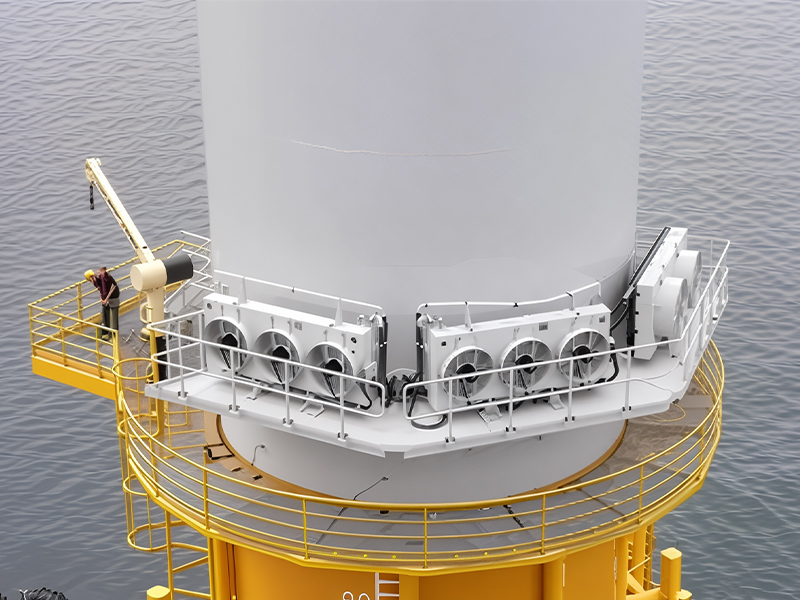 Plate-forme externe en aluminium en acier pour éolienne offshore