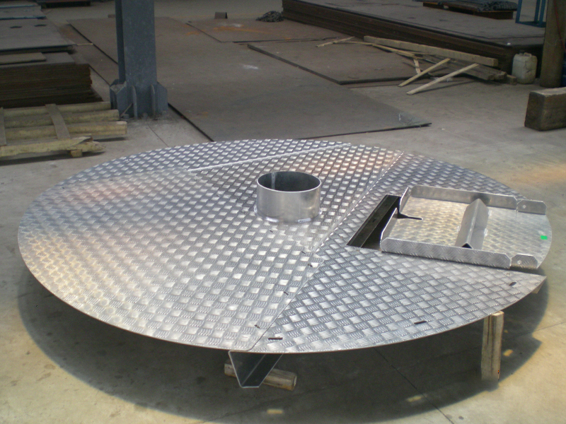 Plate-forme de travail de maintenance en acier en aluminium pour les éoliennes