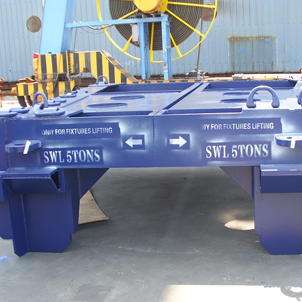 Structure en acier soudé lourde du cadre de soudage usiné CNC